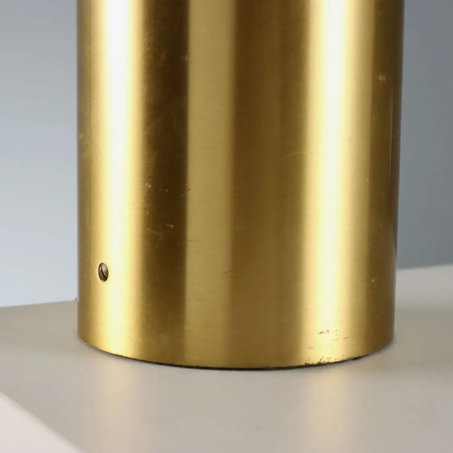 Vintage Table Lamp Brass Minimal Design Italy 1960s-1970s