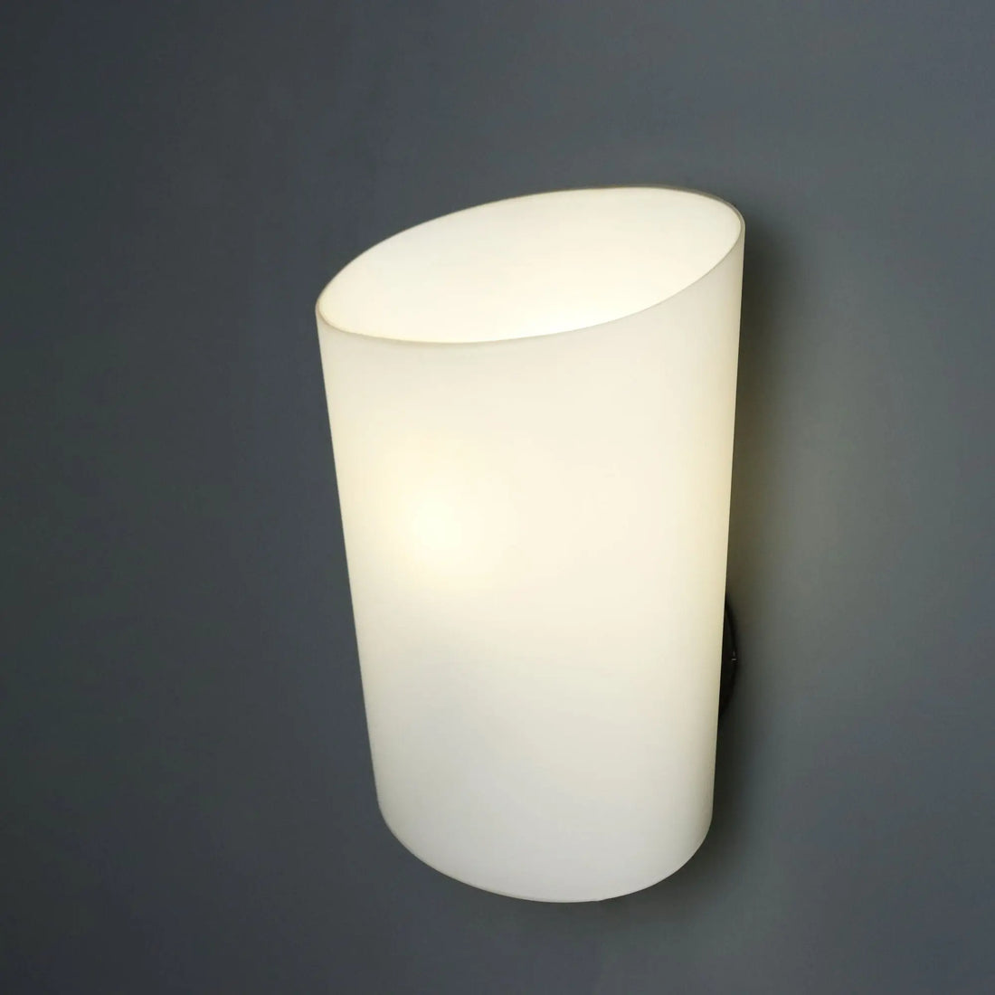 Vintage Wall Lamp Opaline Glass Design Italy 1980s