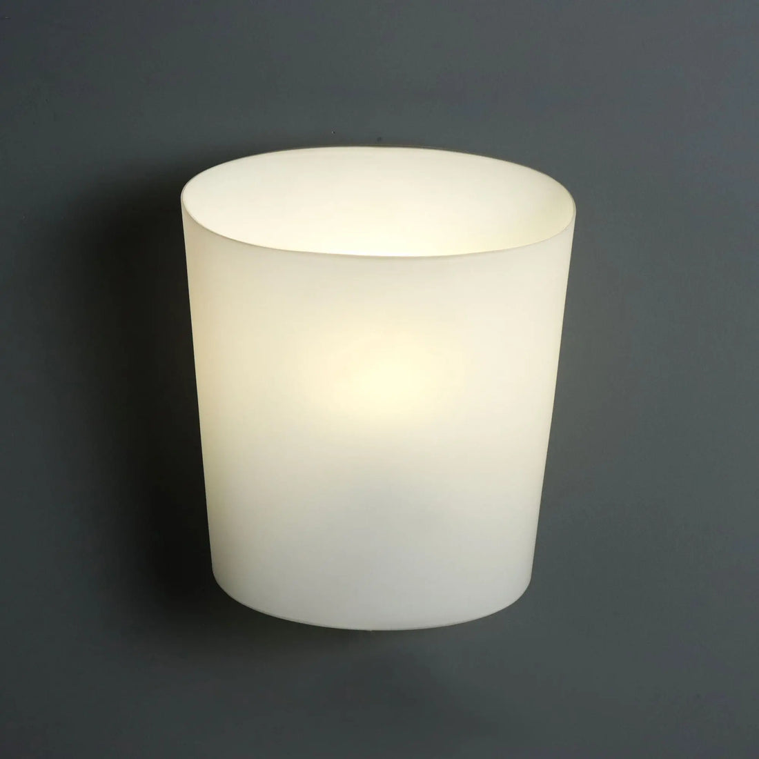 Vintage Wall Lamp Opaline Glass Design Italy 1980s
