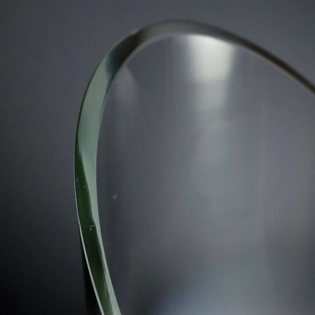 Vintage Table Lamp Glass Metal Design Italy 1970s