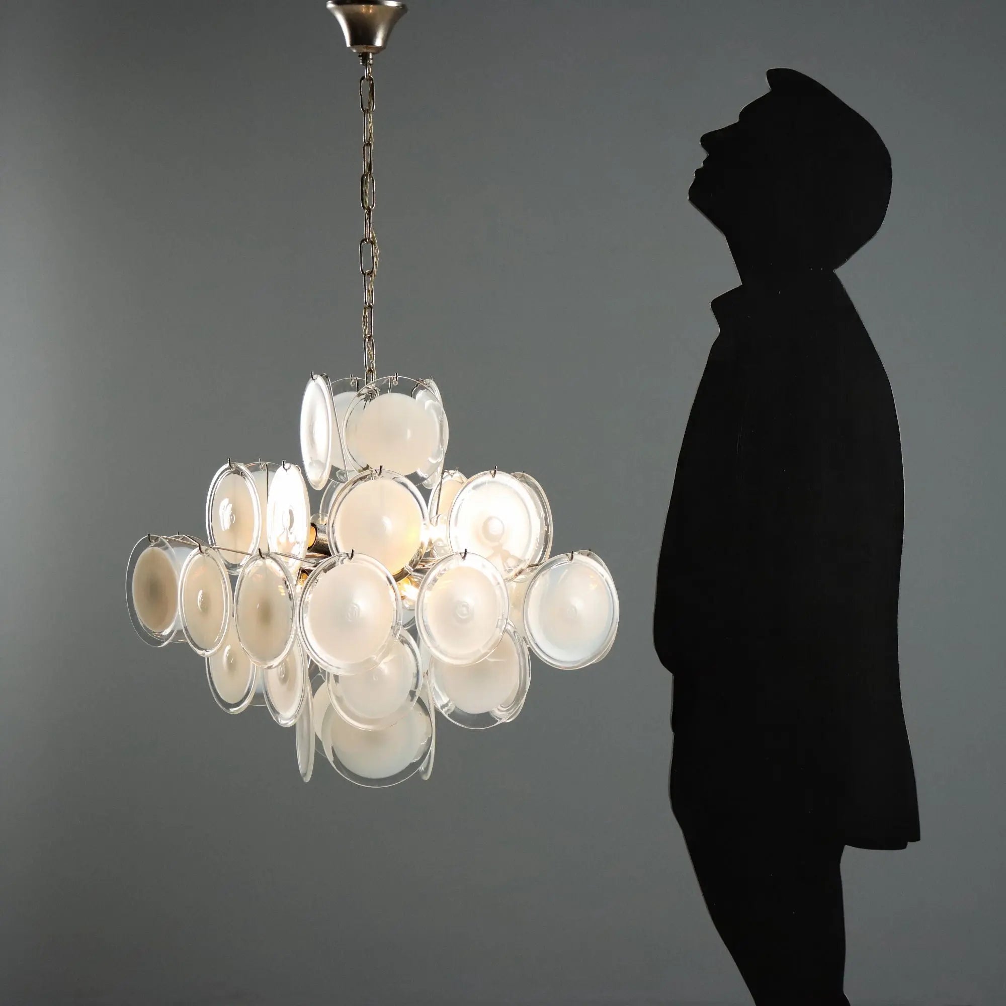 Vintage Ceiling Lamp Murano Glass Design Italy 1970s