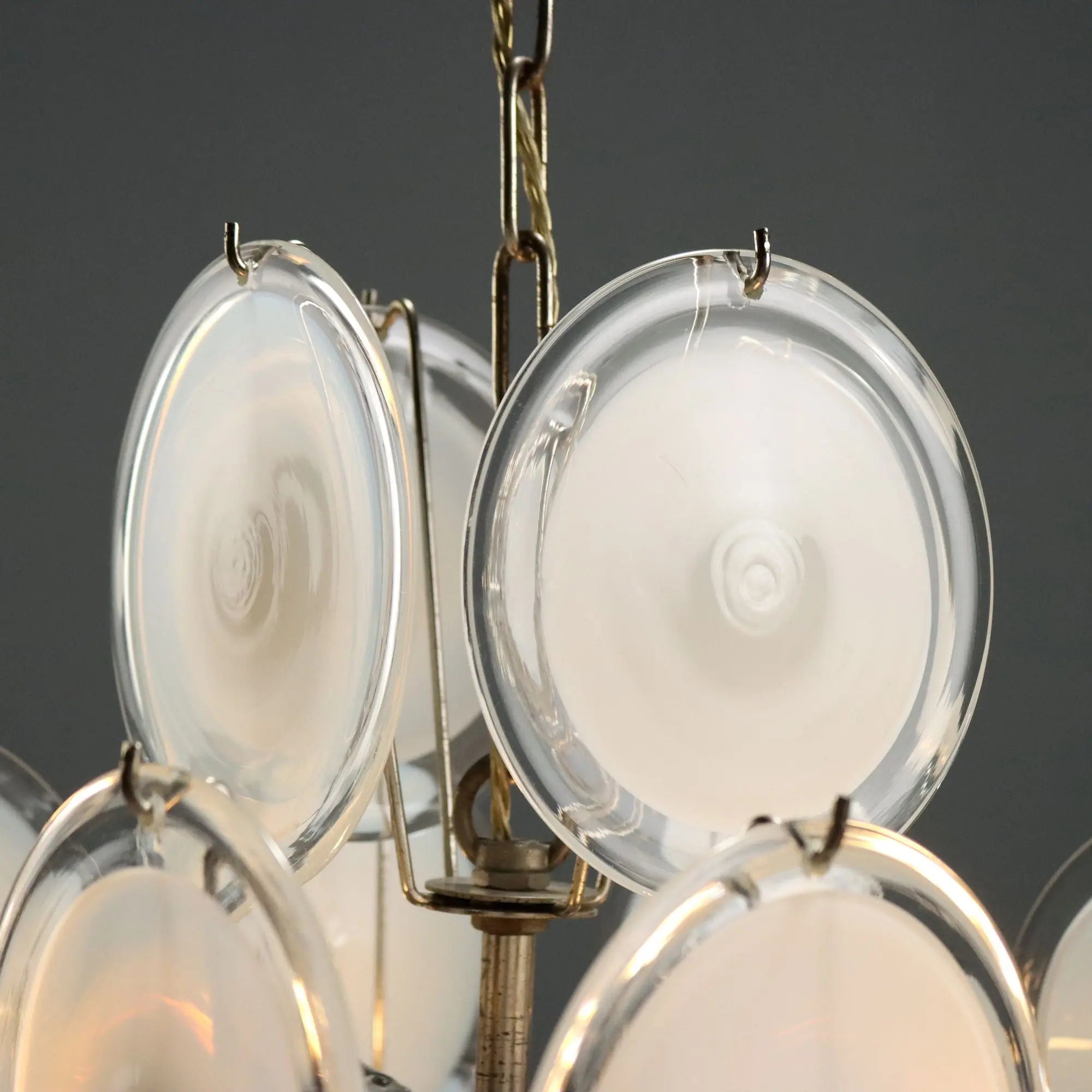 Vintage Ceiling Lamp Murano Glass Design Italy 1970s