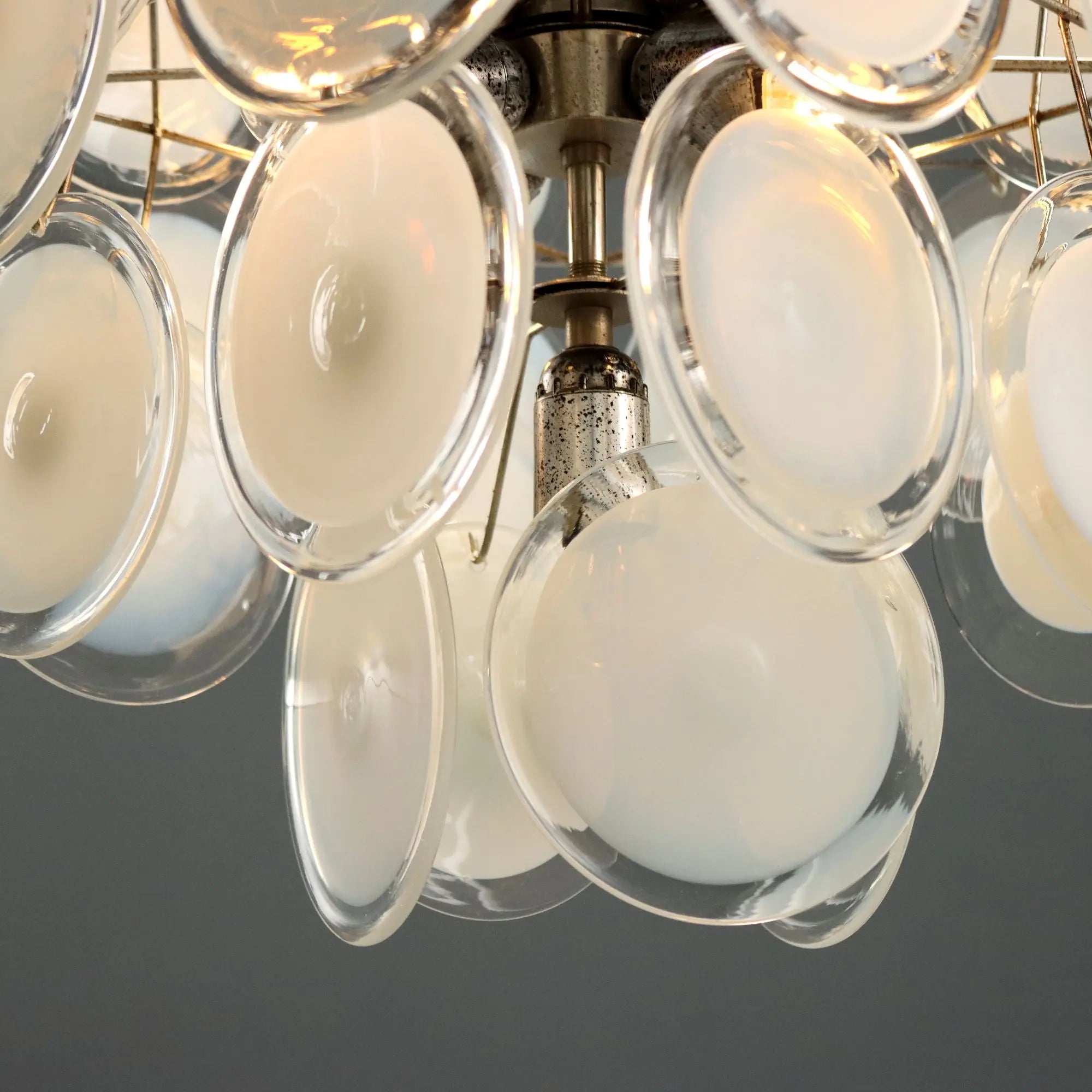Vintage Ceiling Lamp Murano Glass Design Italy 1970s