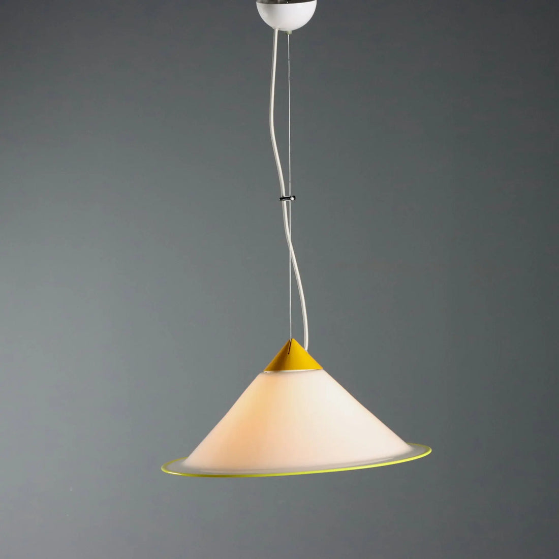 Vintage Ceiling Lamp Multi-Coloured Glass Design Italy 1980s