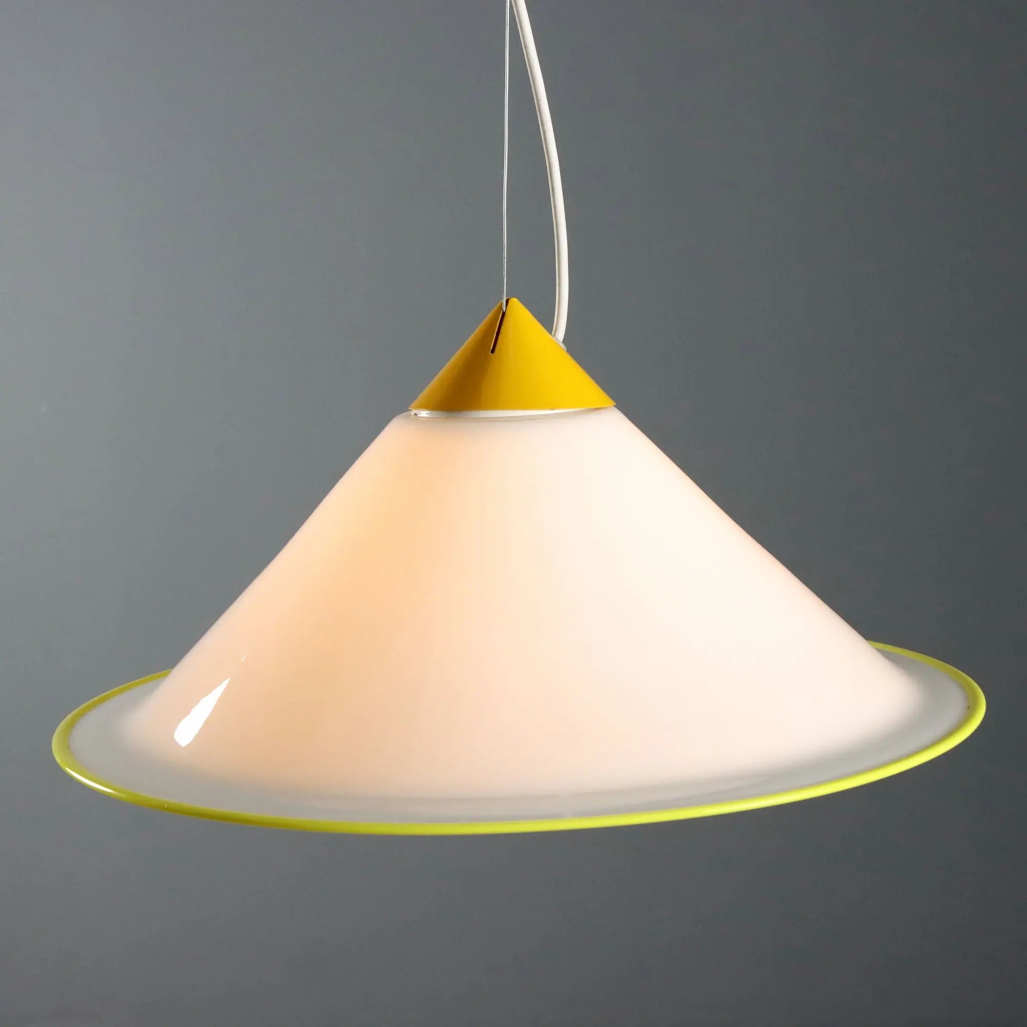 Vintage Ceiling Lamp Multi-Coloured Glass Design Italy 1980s