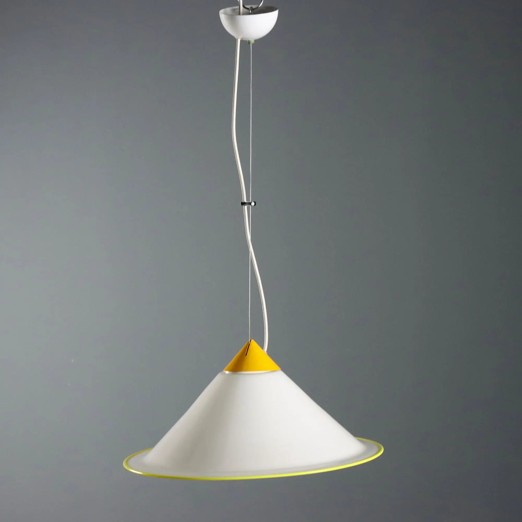 Vintage Ceiling Lamp Multi-Coloured Glass Design Italy 1980s