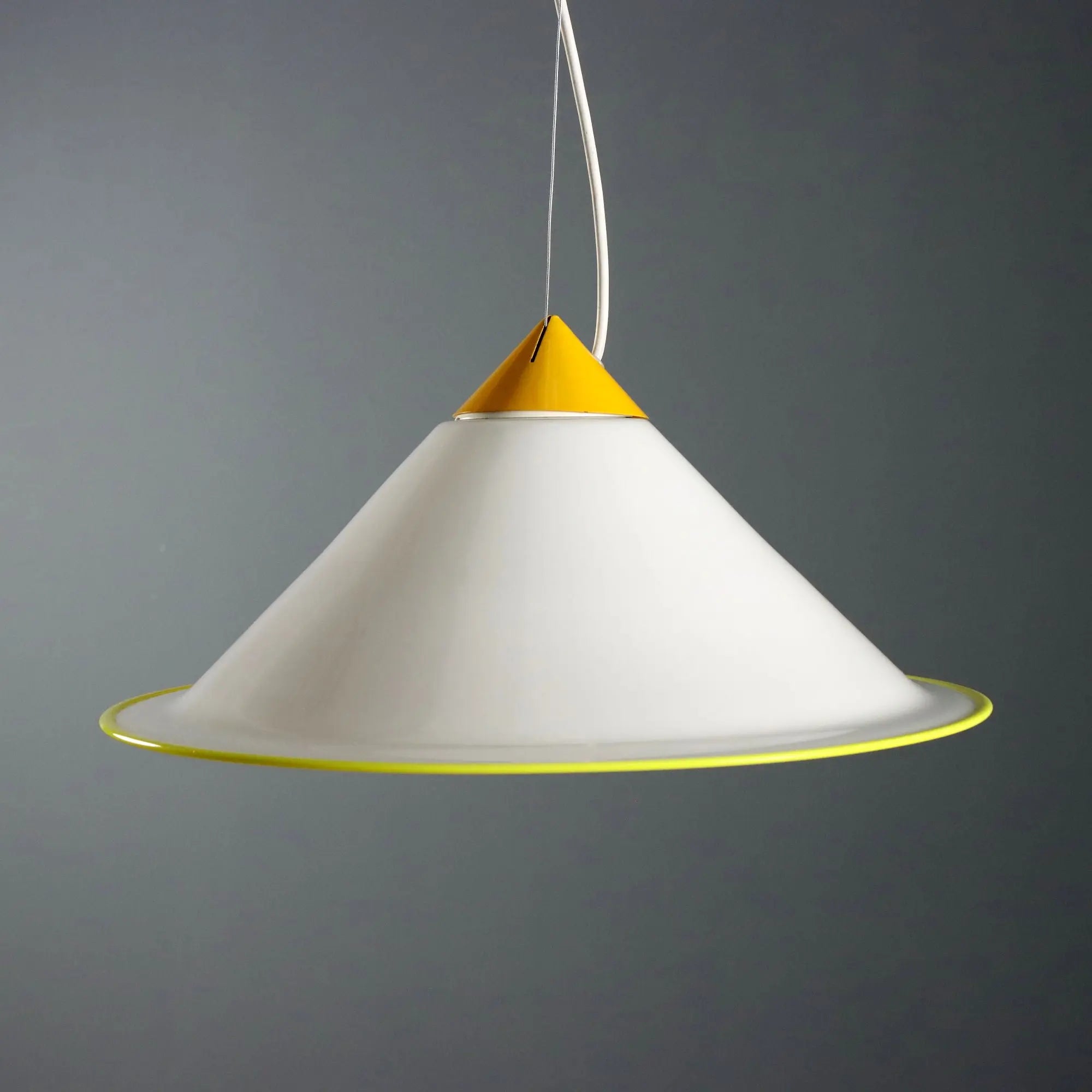 Vintage Ceiling Lamp Multi-Coloured Glass Design Italy 1980s