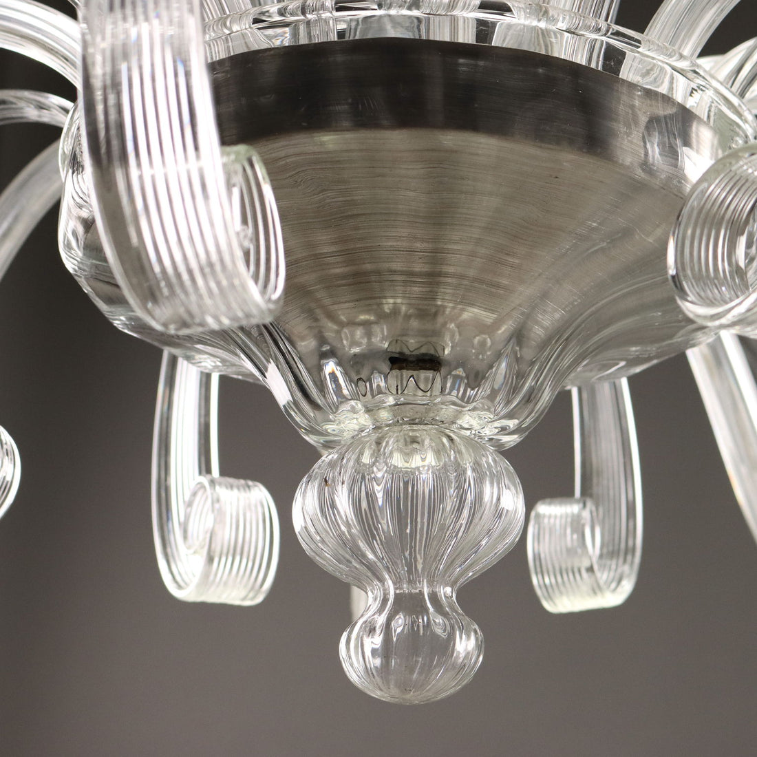 Antique Chandelier Blown Glass 12 Lights Venice Italy XX Century - Murano, XX Century | Modernism  Lighting