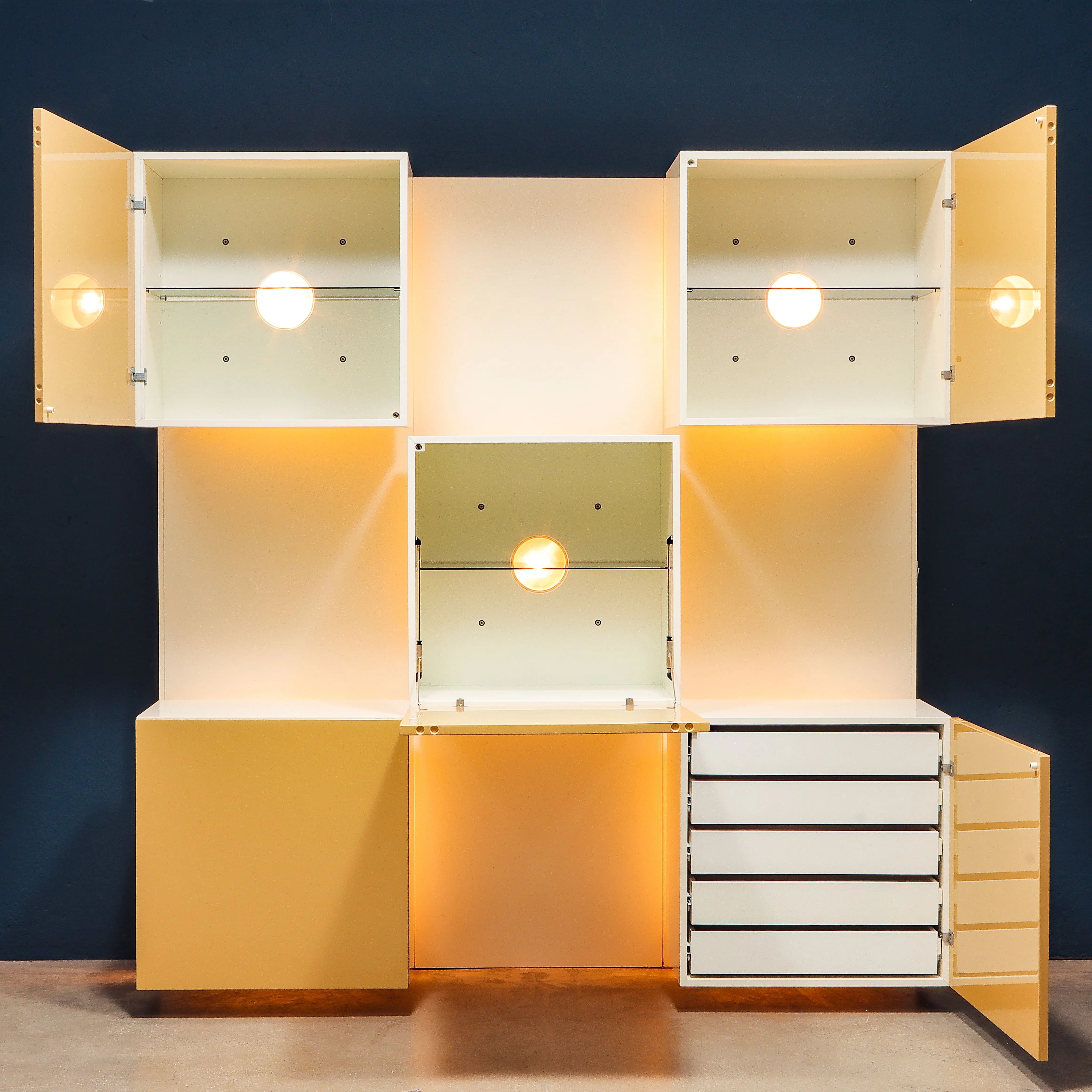 Acerbis Life Bookcase Design Roberto Monsani Vintage Italy 1980s | Modernism | Bookcases