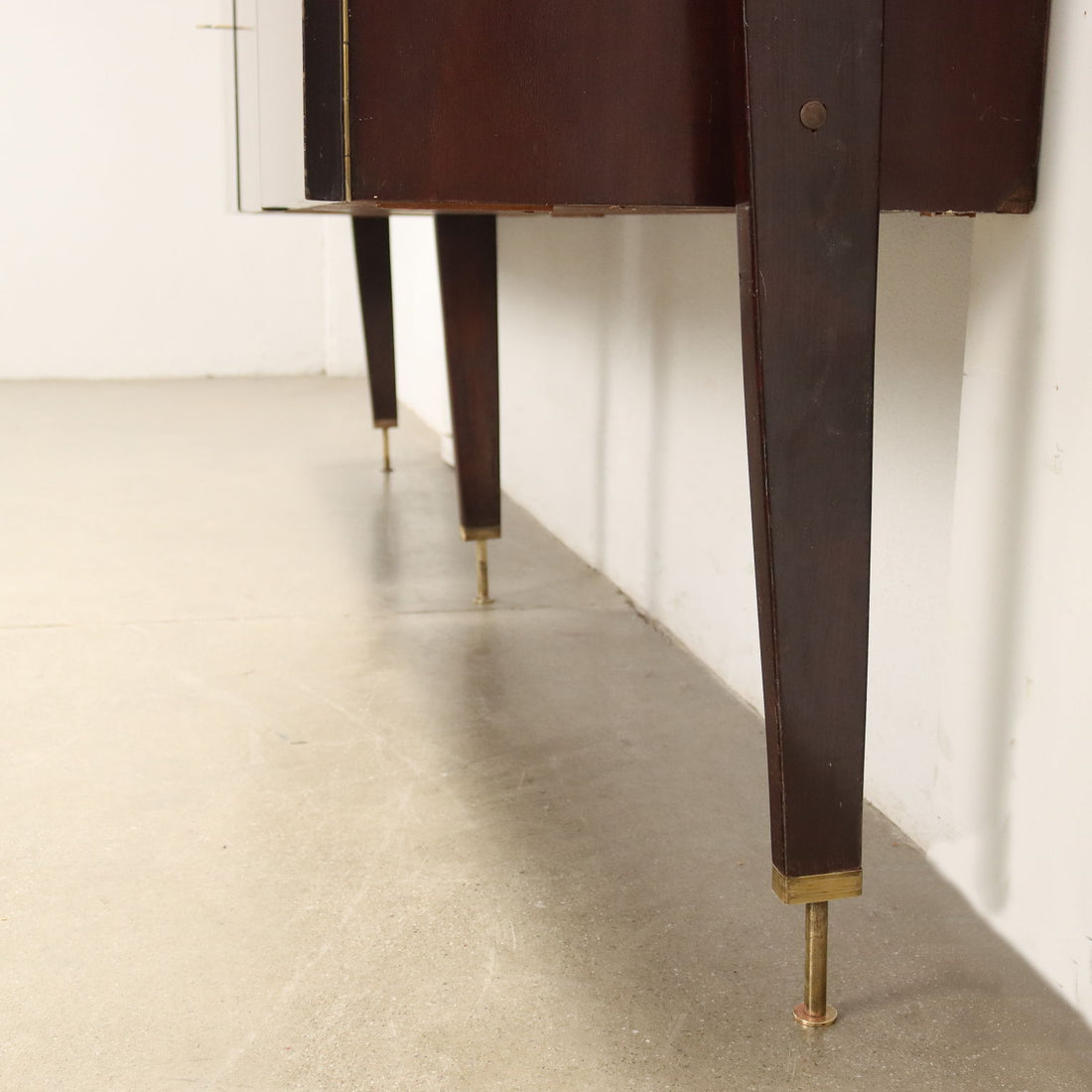 Vintage Wall Cabinet Beech Veneer Italy 1960s | Modernism  Bookcases