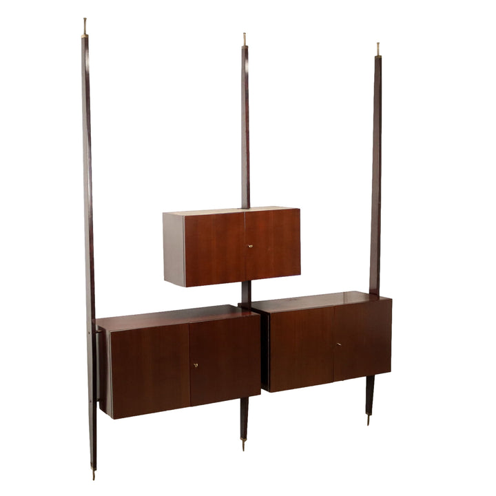 Vintage Wall Cabinet Beech Veneer Italy 1960s | Modernism  Bookcases