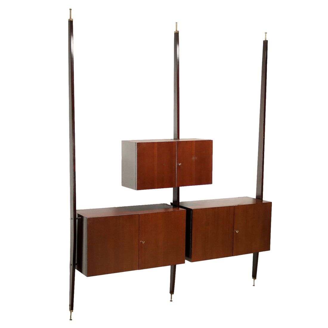 Vintage Wall Cabinet Beech Veneer Italy 1960s | Modernism  Bookcases