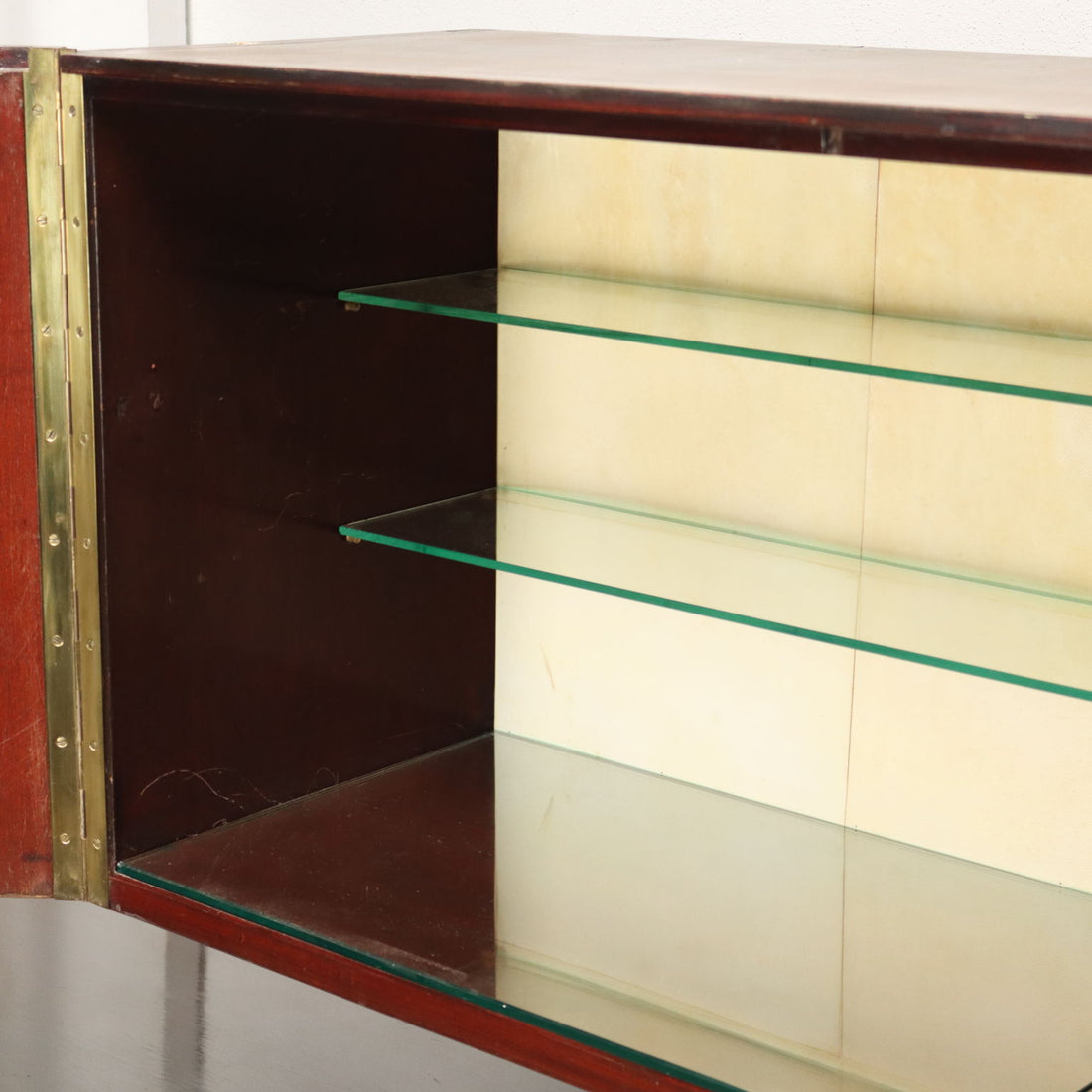 Vintage Wall Cabinet Beech Veneer Italy 1960s | Modernism  Bookcases