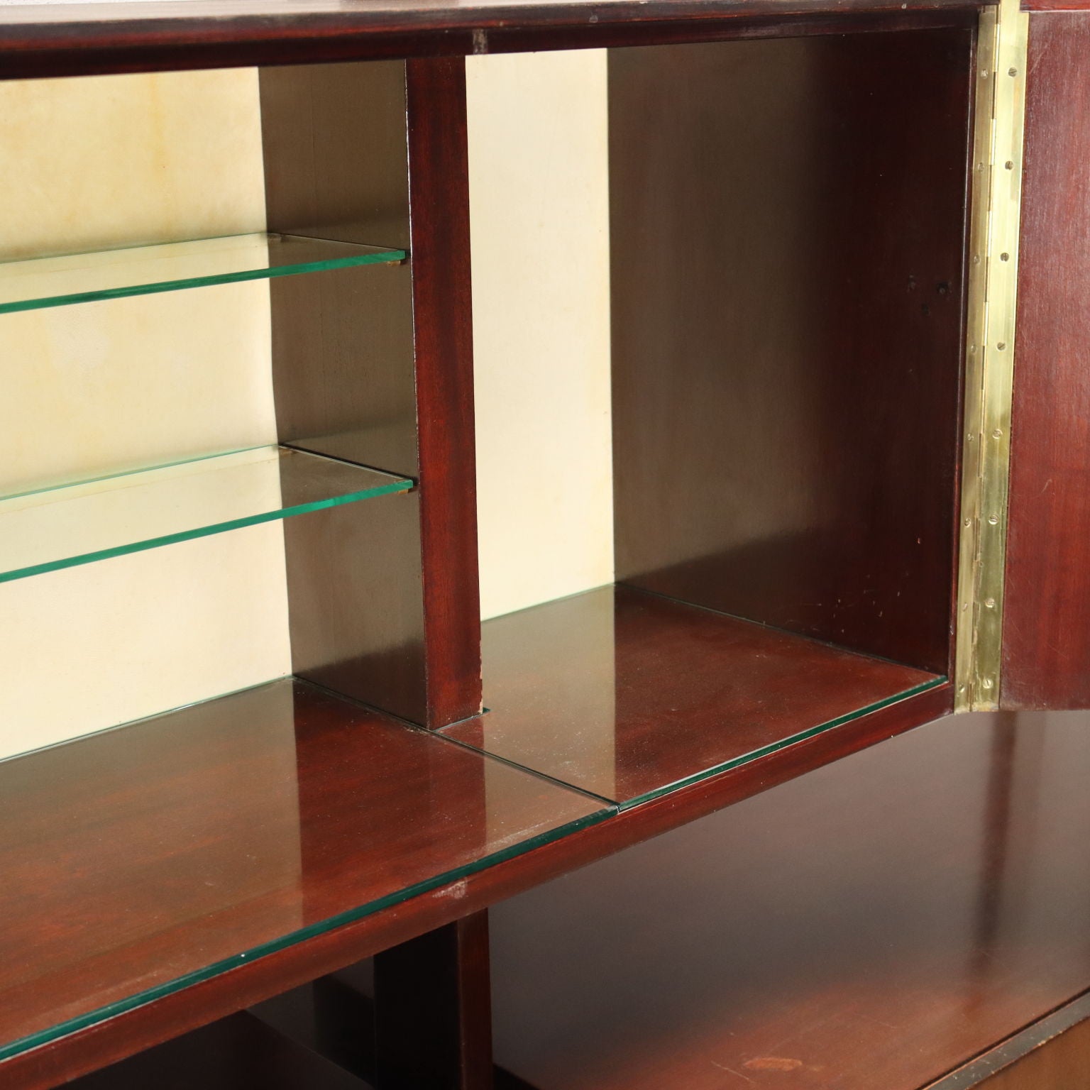 Vintage Wall Cabinet Beech Veneer Italy 1960s | Modernism  Bookcases