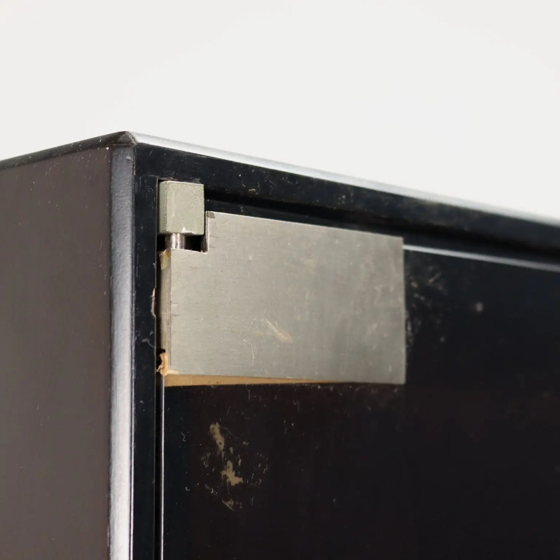 Vintage Showcase from the 1970s Exotic Wood Veneered Smoked Glass | Modernism | Bookcases