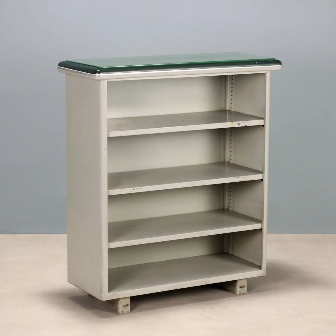 1960s Enameled Metal Bookcase - Mid-Century Modern