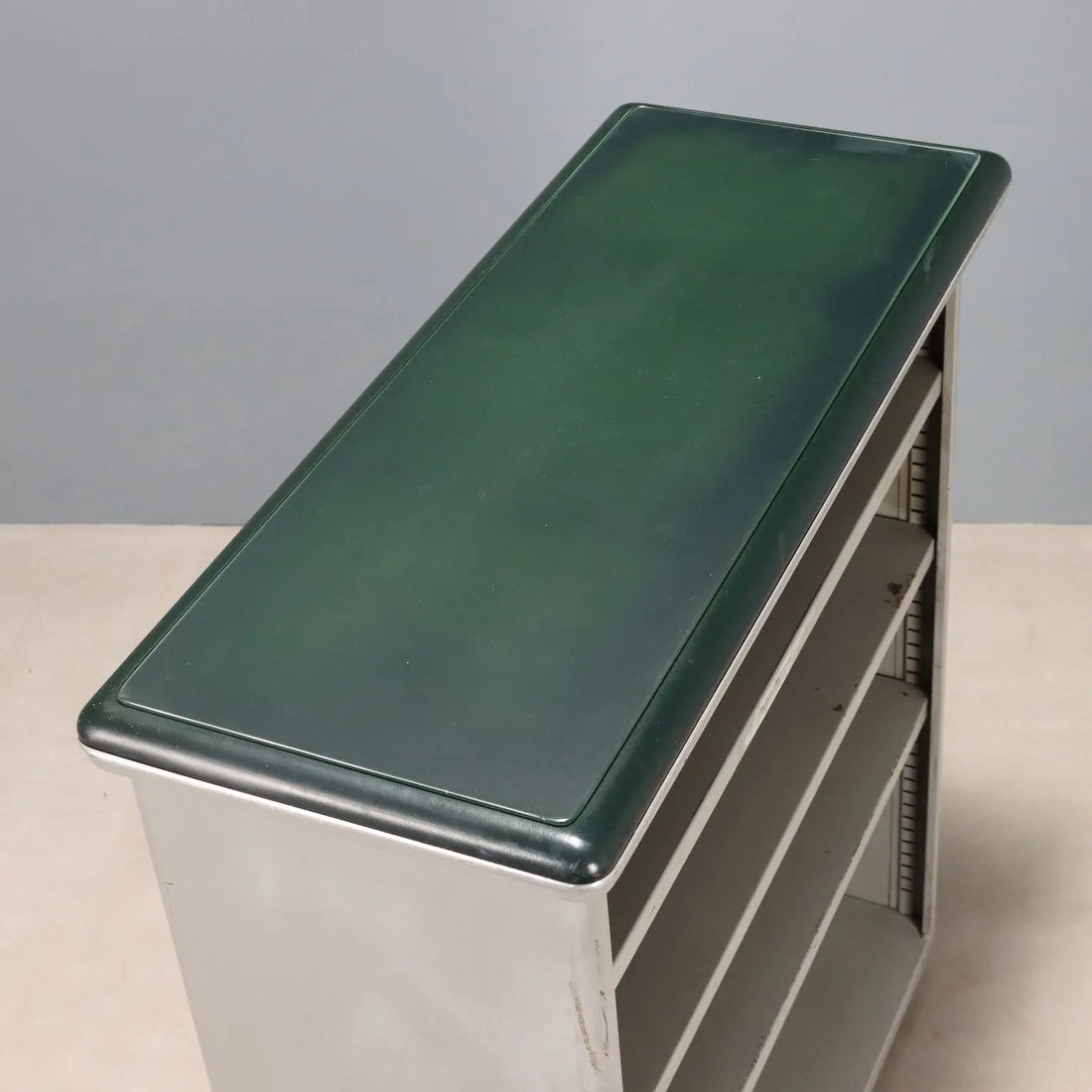 1960s Metal Bookcase with Adjustable Shelves