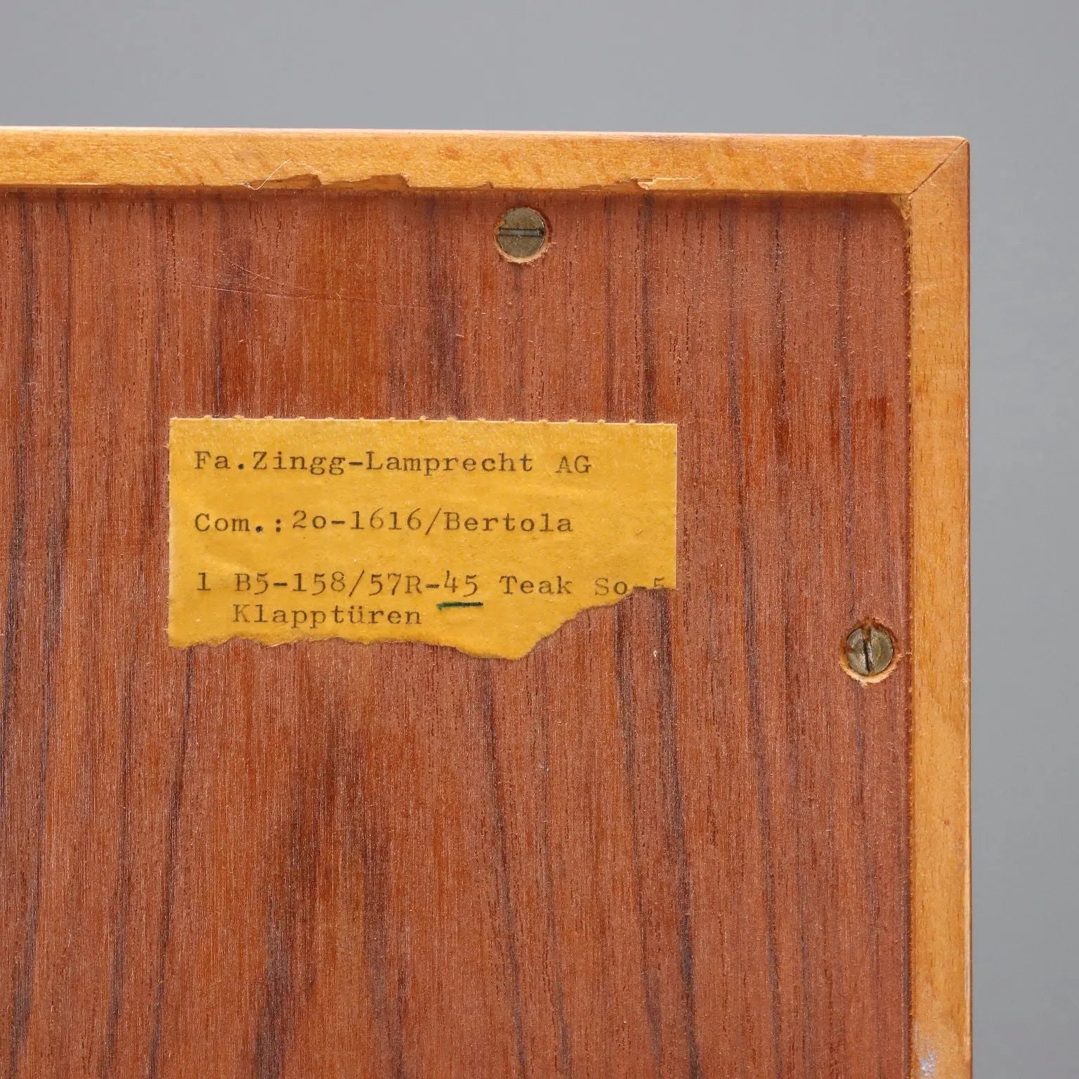 Vintage Bookcase Zingg-Lamprecht Teak Veneer Design 1960s