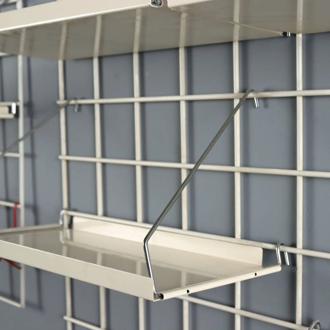 Vintage Modular Wall System Adjustable Shelves Design 1970s