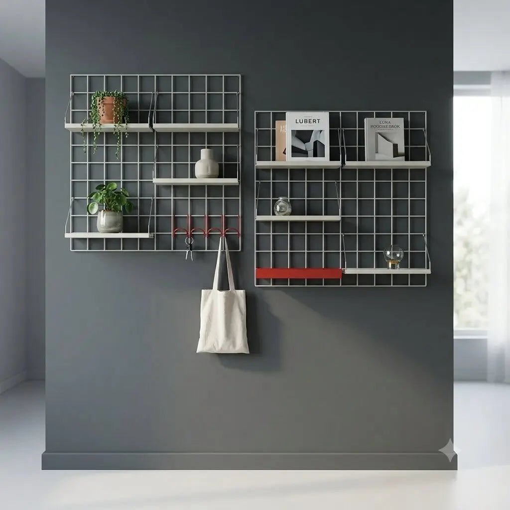 Vintage Modular Wall System Adjustable Shelves Design 1970s