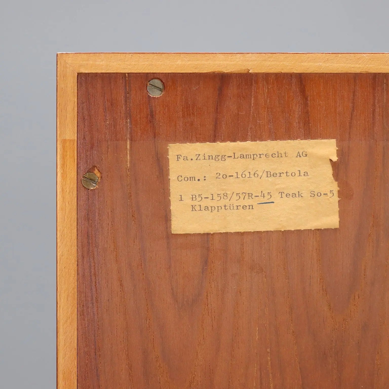 Vintage Bookcase Zingg-Lamprecht Zurich Teak Veneer Design 1960s