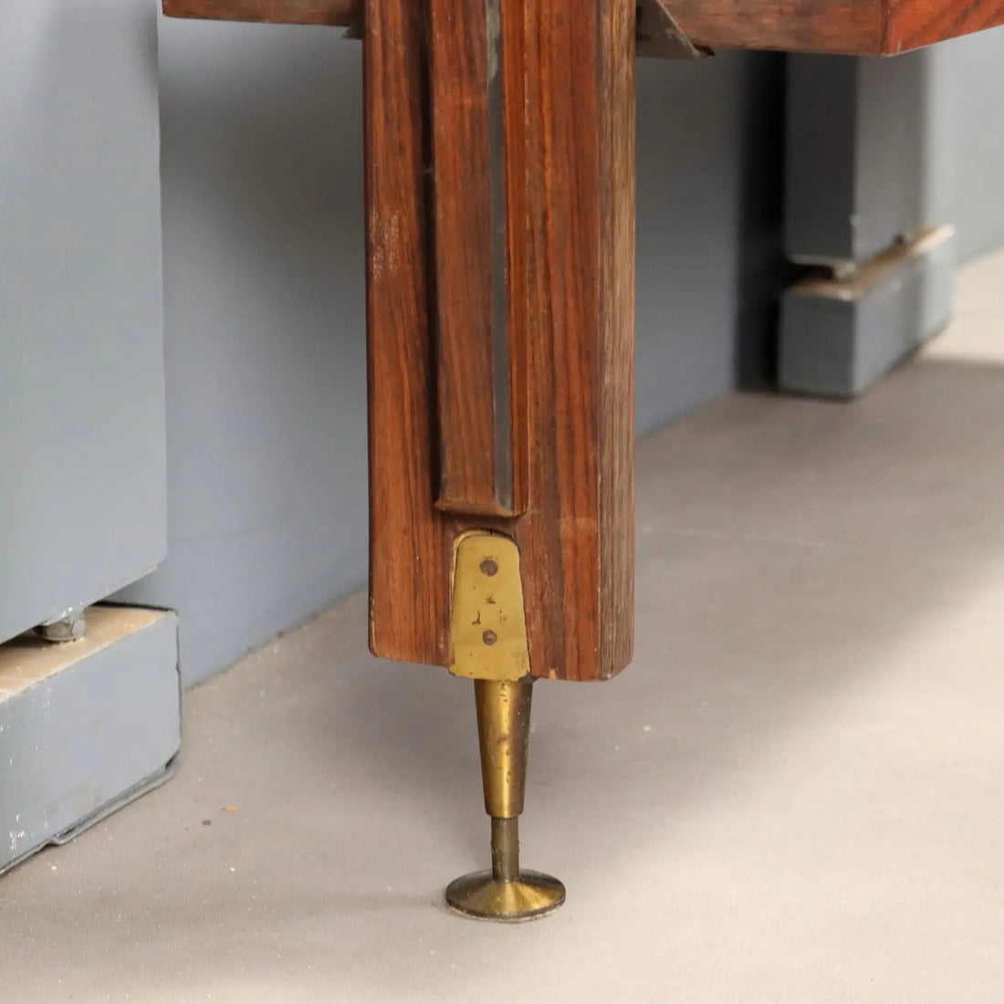 Vintage 1950s-60s Bookcase with Bar Compartment