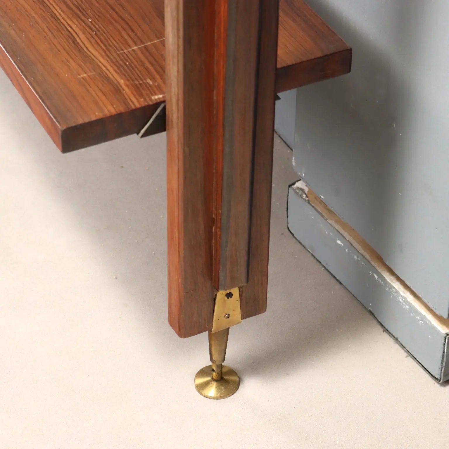 Vintage 1950s-60s Bookcase with Bar Compartment
