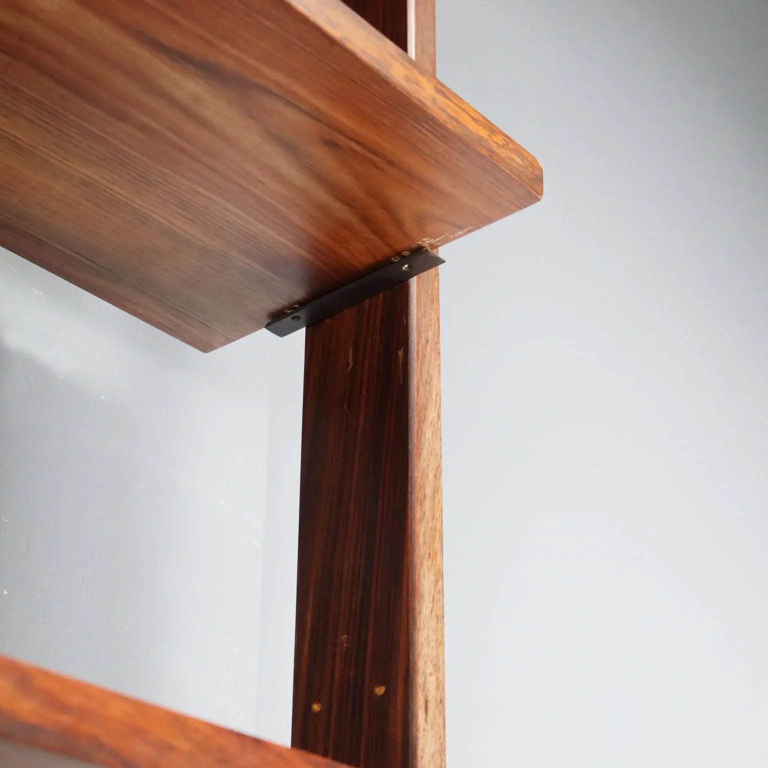Vintage 1950s-60s Bookcase with Bar Compartment