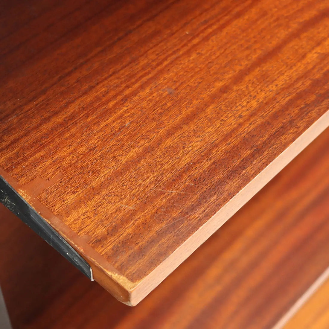 1960s Mahogany and Brass Bookcase