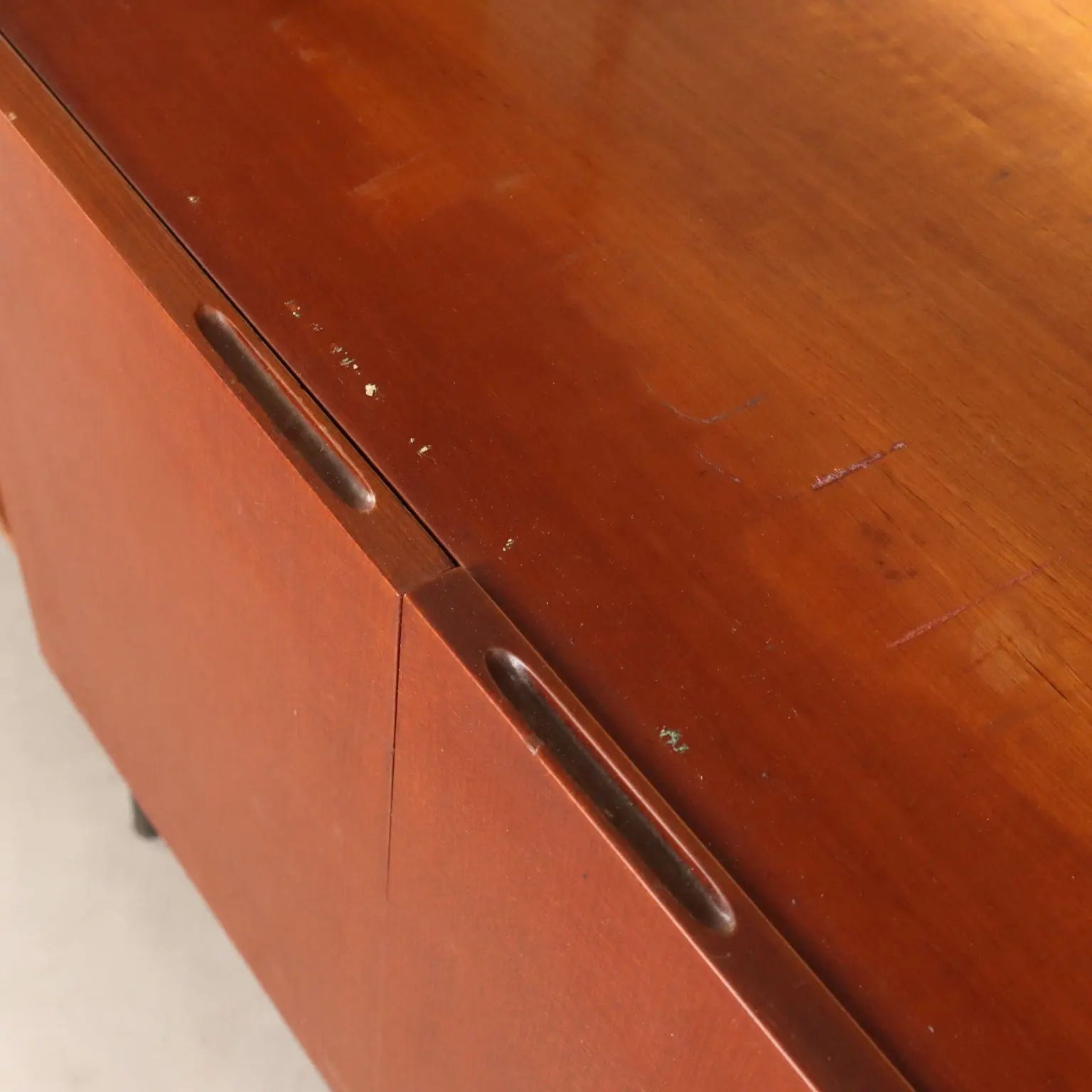 Vintage 1960s Teak and Metal Bookshelf
