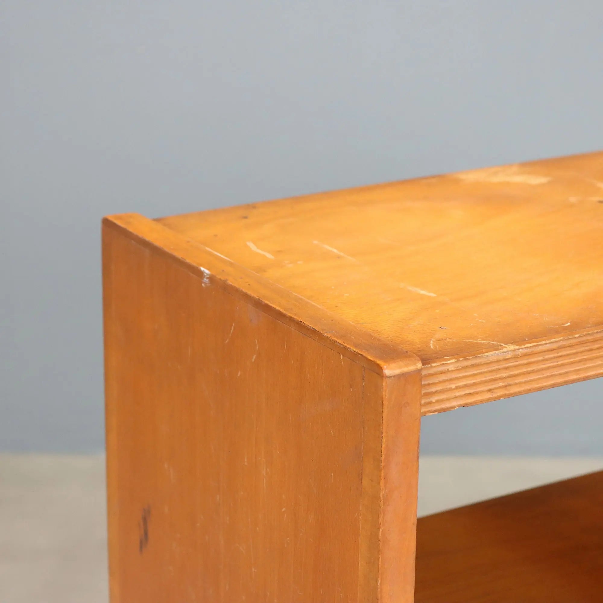 Vintage Bookcase Walnut Veneer Design Italy 1960s