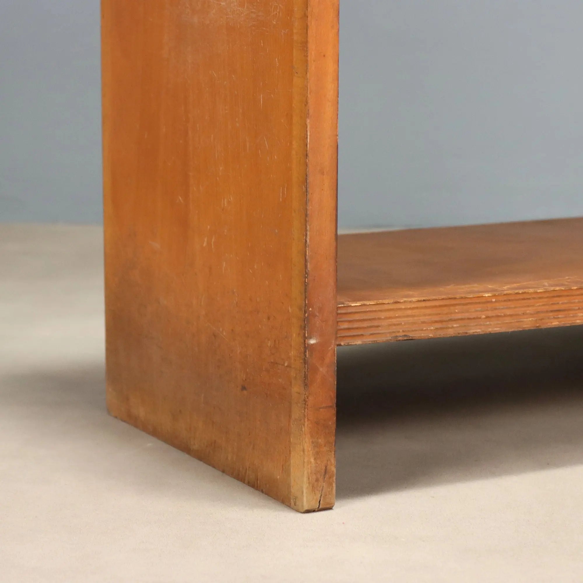 Vintage Bookcase Walnut Veneer Design Italy 1960s