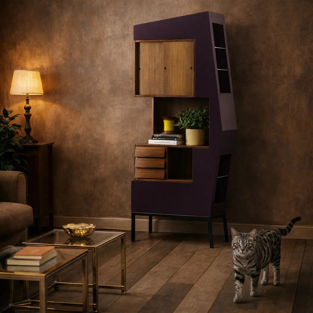Piet Cabinet Echo by Di Mano in Mano Wood Italy 2000s | Modernism | Furnitures