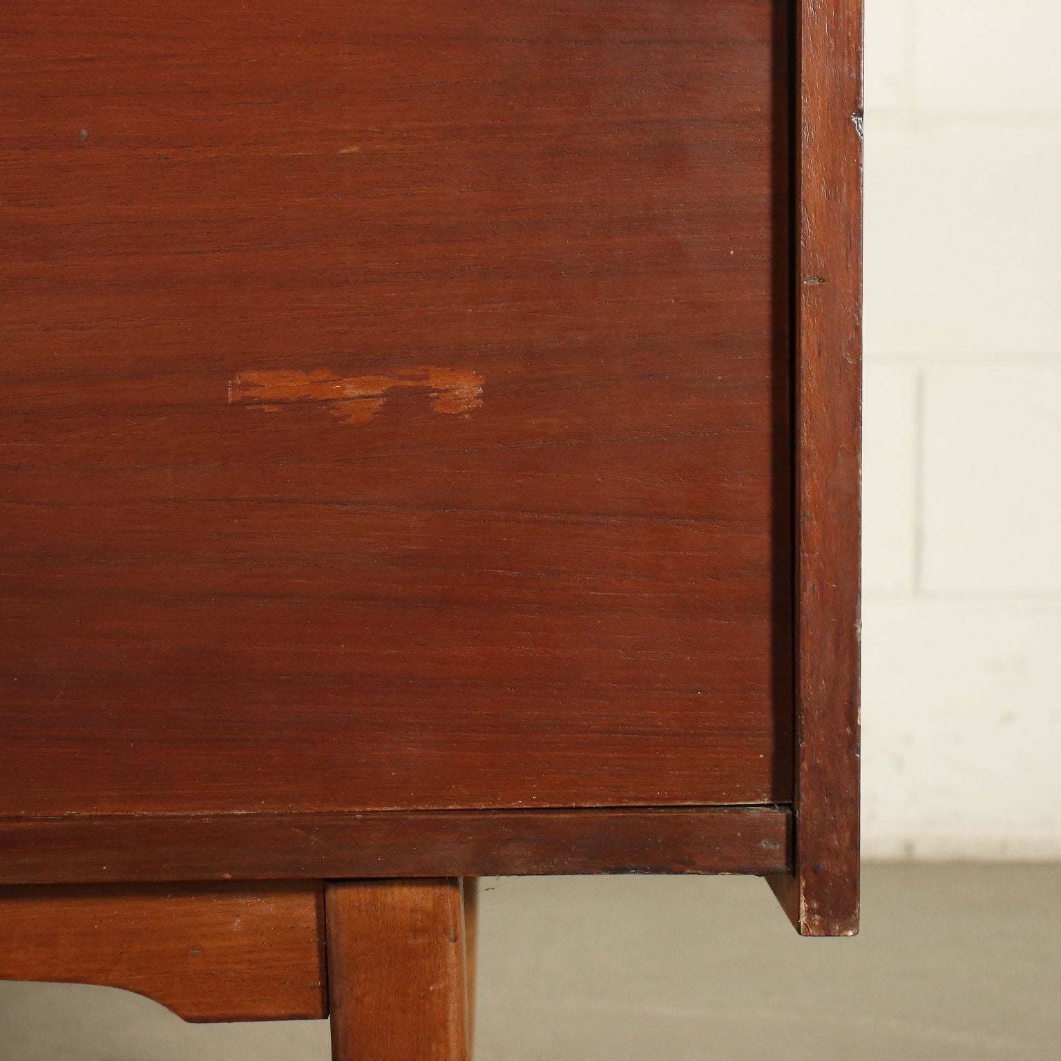 Vintage Sideboard Teak Veneer Drawers Italy 1960s | Modernism  Furnitures
