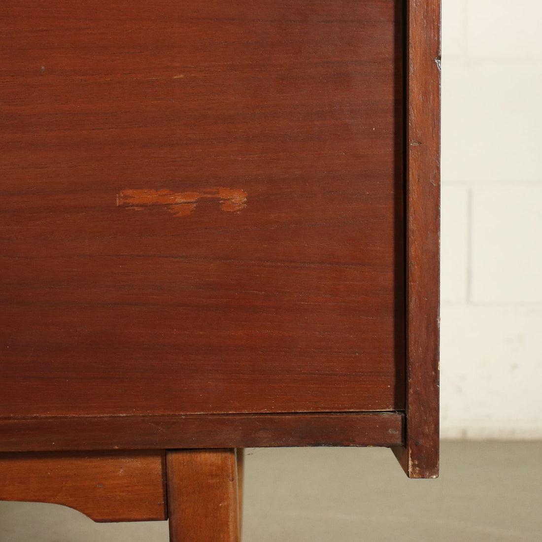 Vintage Sideboard Teak Veneer Drawers Italy 1960s | Modernism  Furnitures