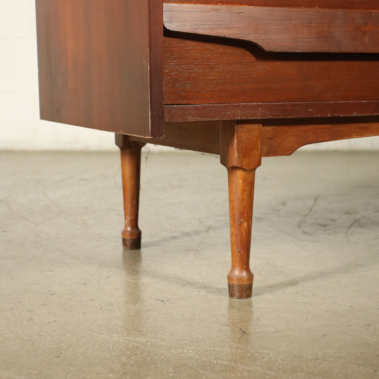 Vintage Sideboard Teak Veneer Drawers Italy 1960s | Modernism  Furnitures