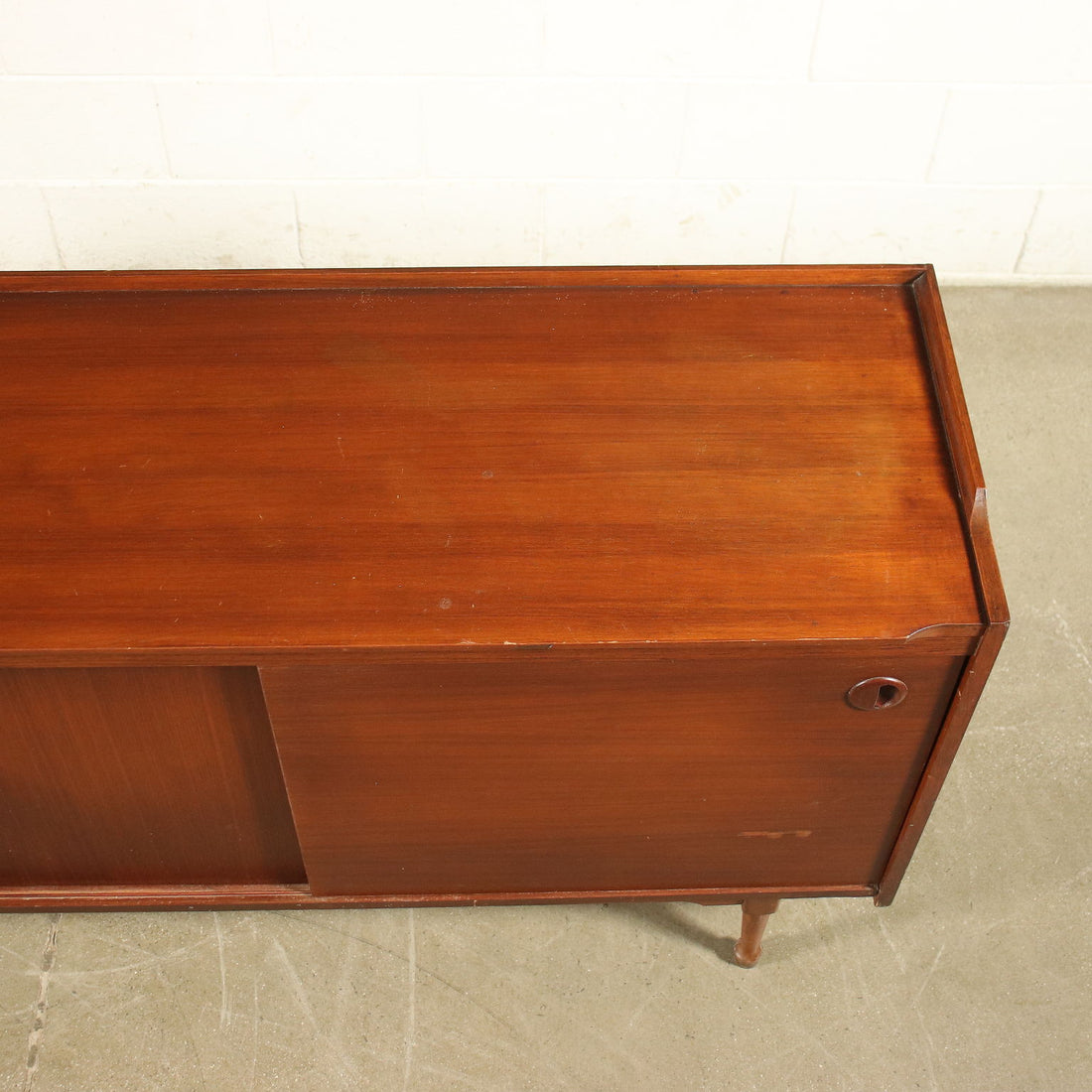 Vintage Sideboard Teak Veneer Drawers Italy 1960s | Modernism  Furnitures