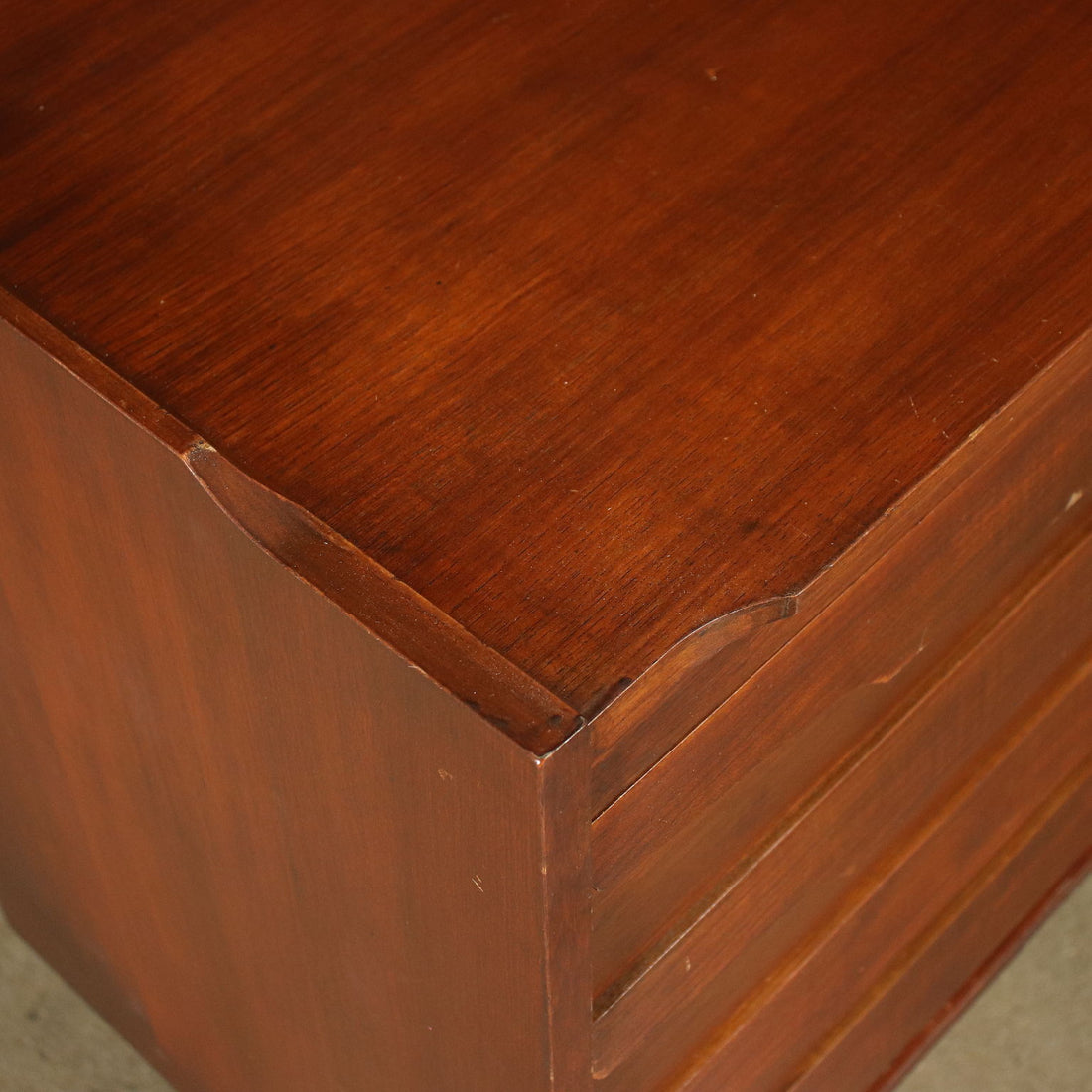 Vintage Sideboard Teak Veneer Drawers Italy 1960s | Modernism  Furnitures