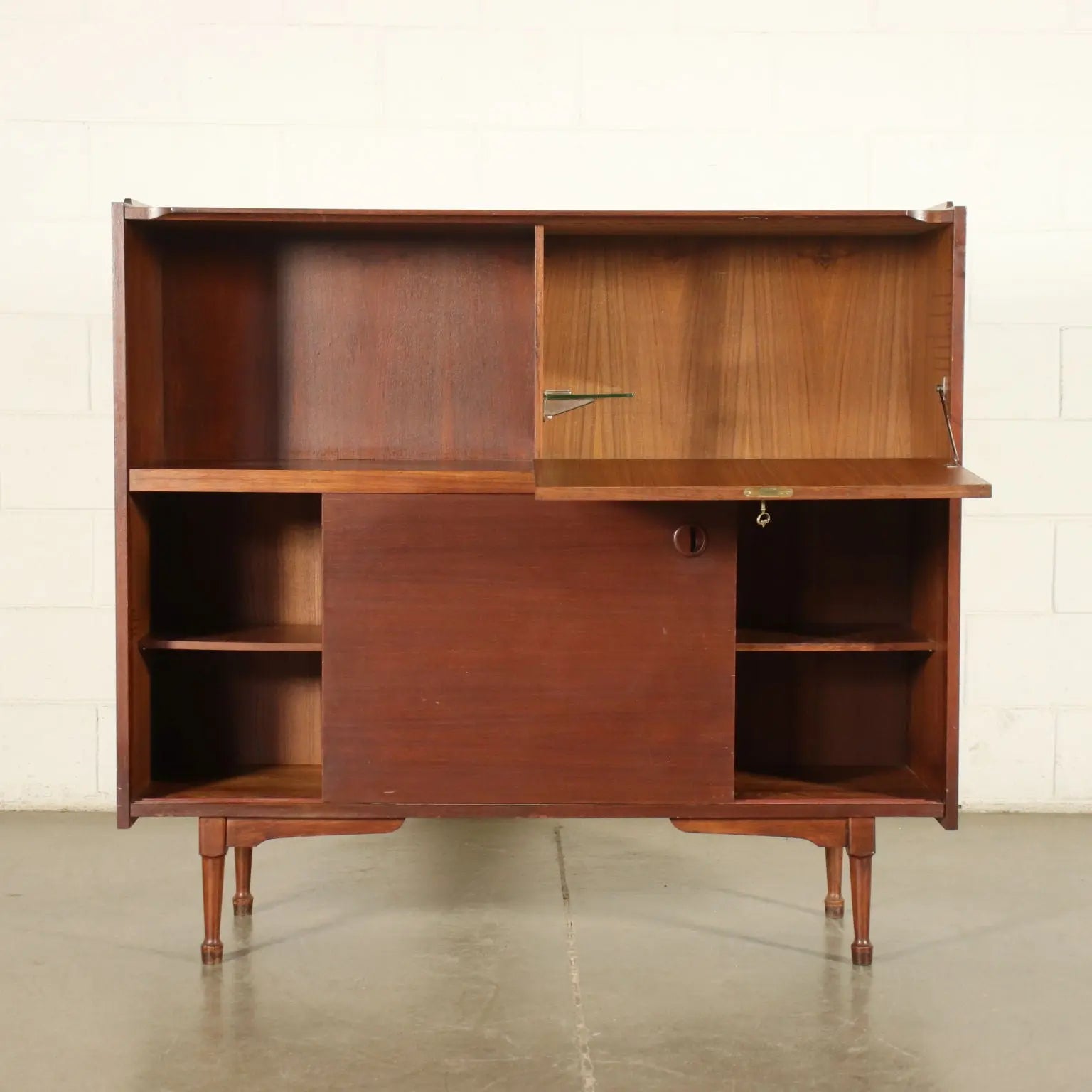 Highboard Teak Veneer Italy 1960s | Modernism | Furnitures