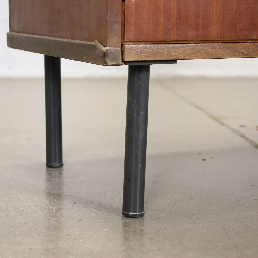 Highboard Metal Mahogany Veneer Italy 1960s | Modernism | Furnitures