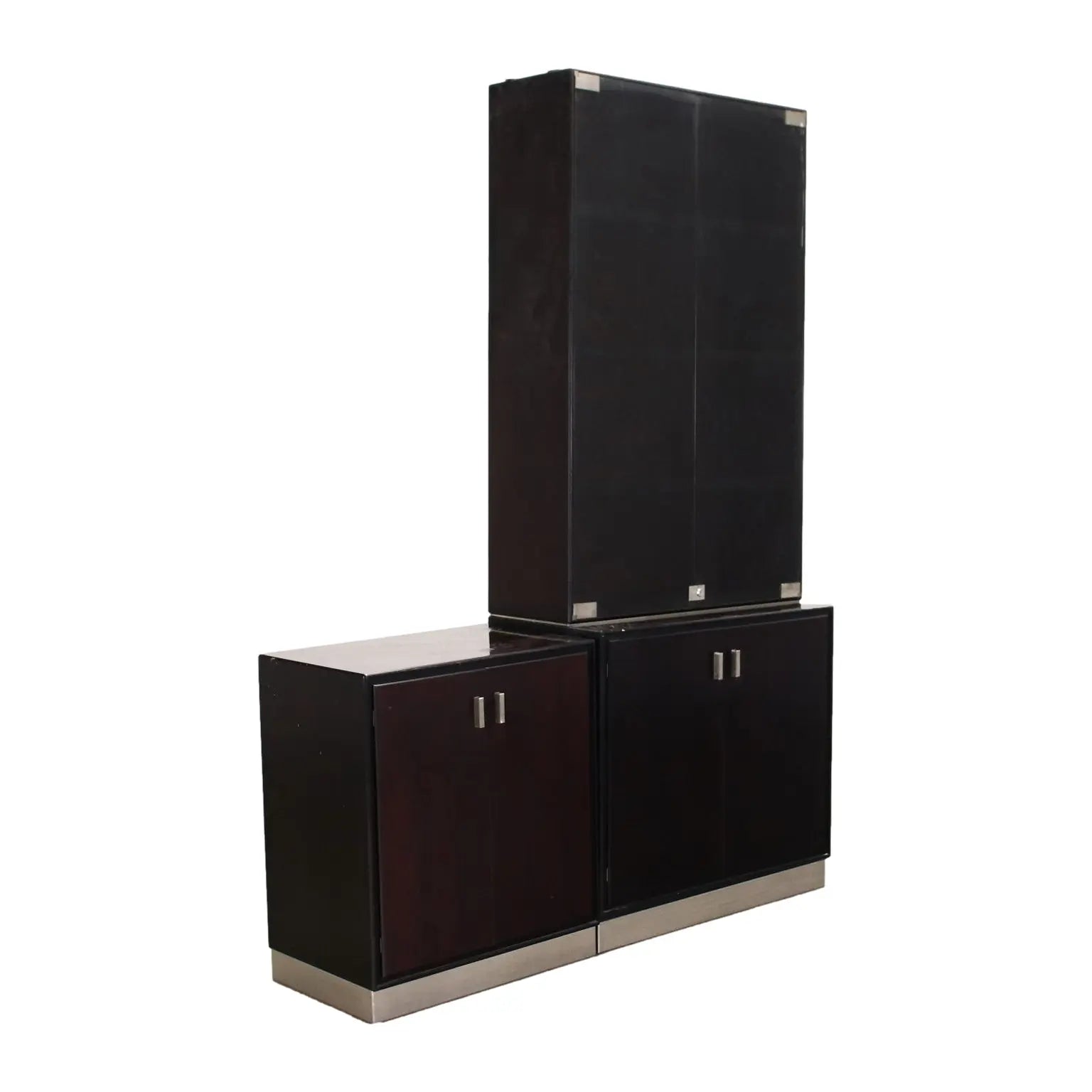 Formanova Modular Furniture Rosewood Glass Italy 1970s | Modernism | Furnitures