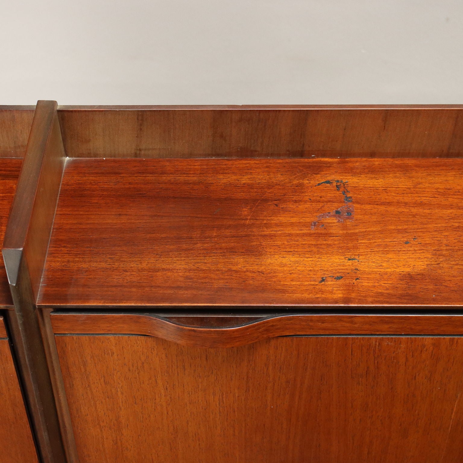 Vintage Cupboard Teak Veneer 4 Drawers Italy 1960s | Modernism  Furnitures