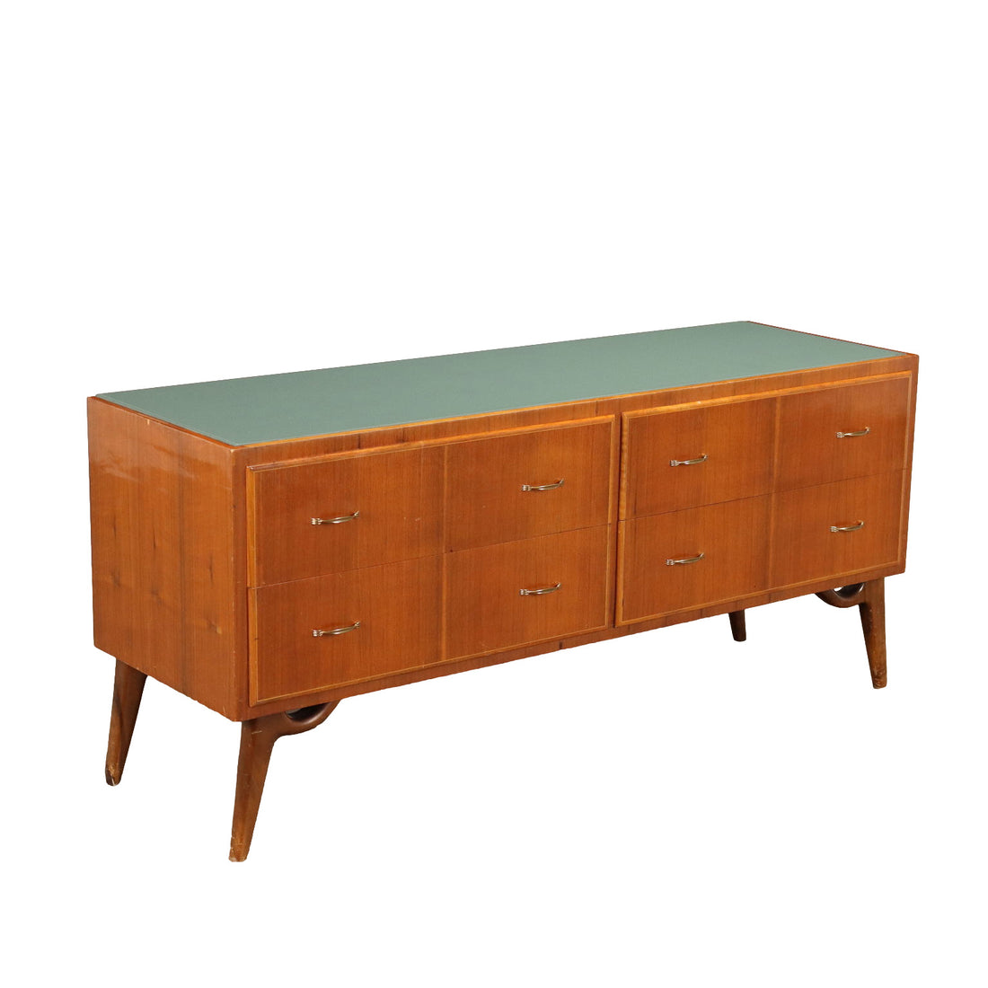 Vintage Chest of Drawers from the 50s-60s Teak Veneered Glass | Modernism  Furnitures