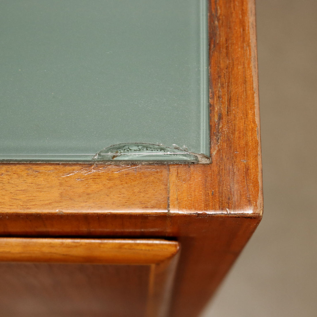 Vintage Chest of Drawers from the 50s-60s Teak Veneered Glass | Modernism  Furnitures