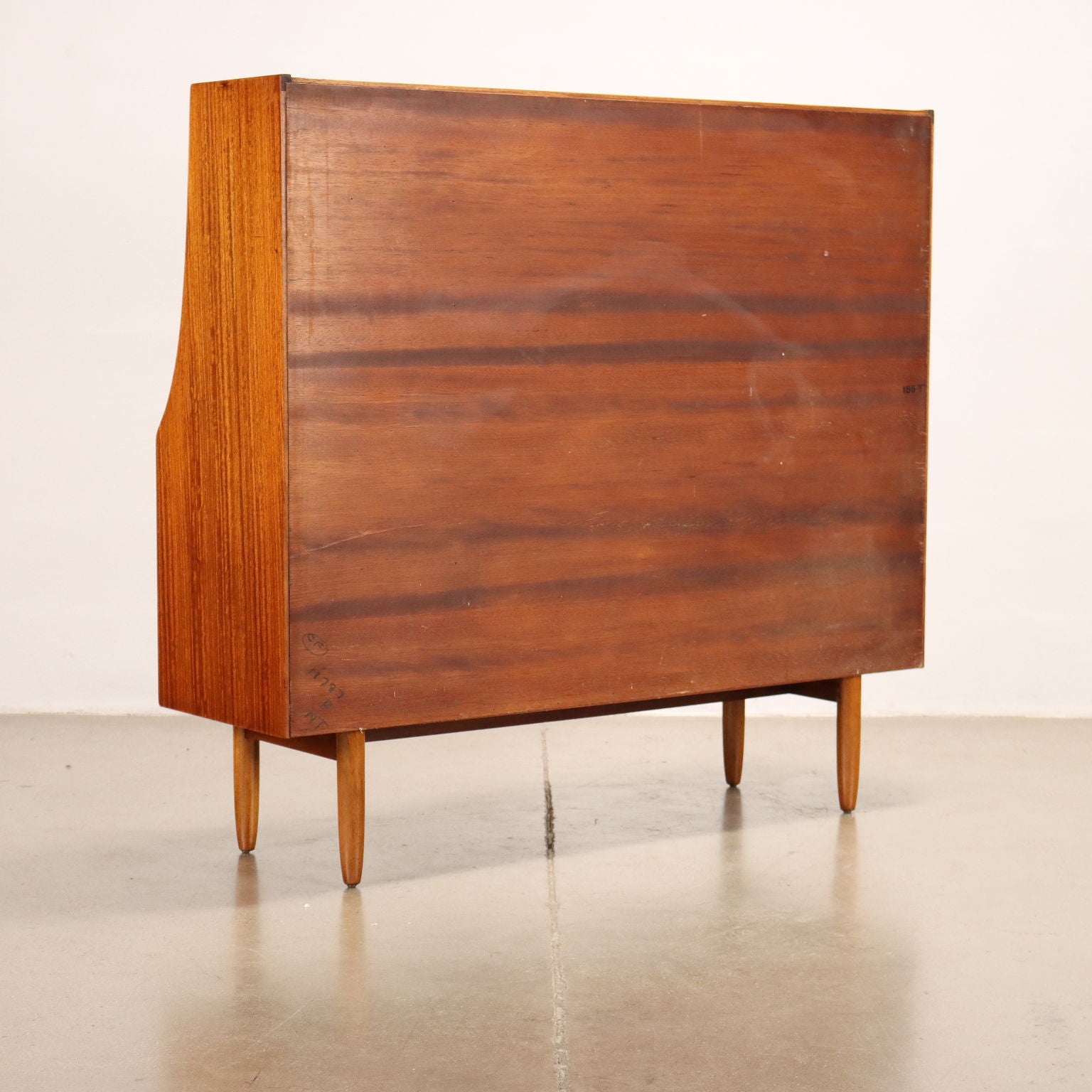 Vintage Cupboard Teak Veneered Wood Hinged Doors 1960s | Modernism  Furnitures