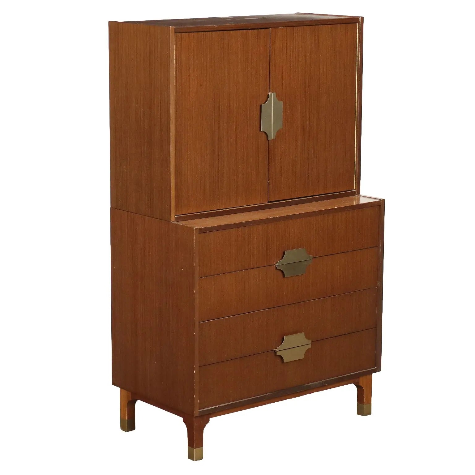 Vintage Cabinet from the 1960s Aluminium Exotic Wood Veneer | Modernism | Furnitures