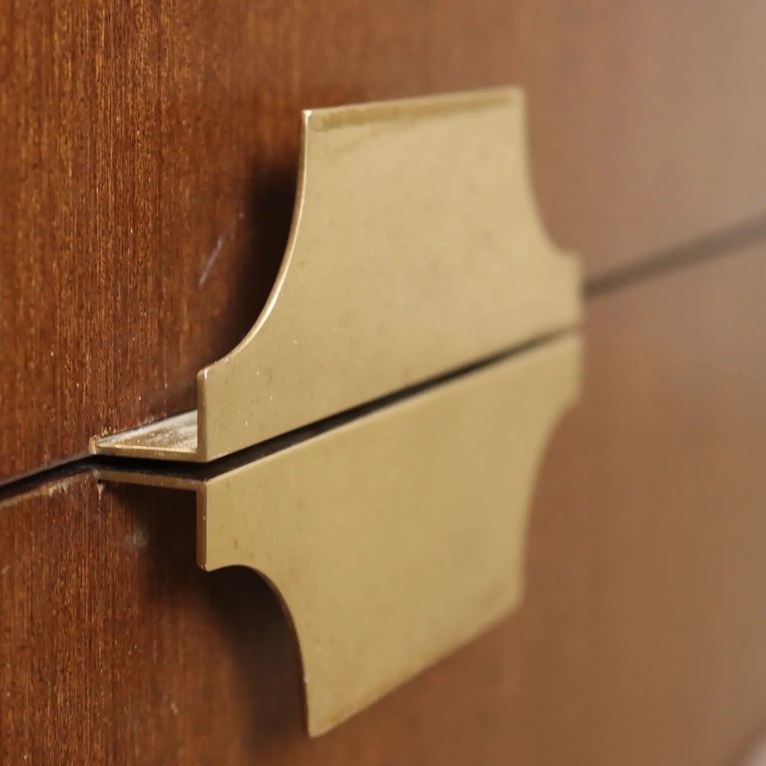 Vintage Cabinet from the 1960s Aluminium Exotic Wood Veneer | Modernism | Furnitures