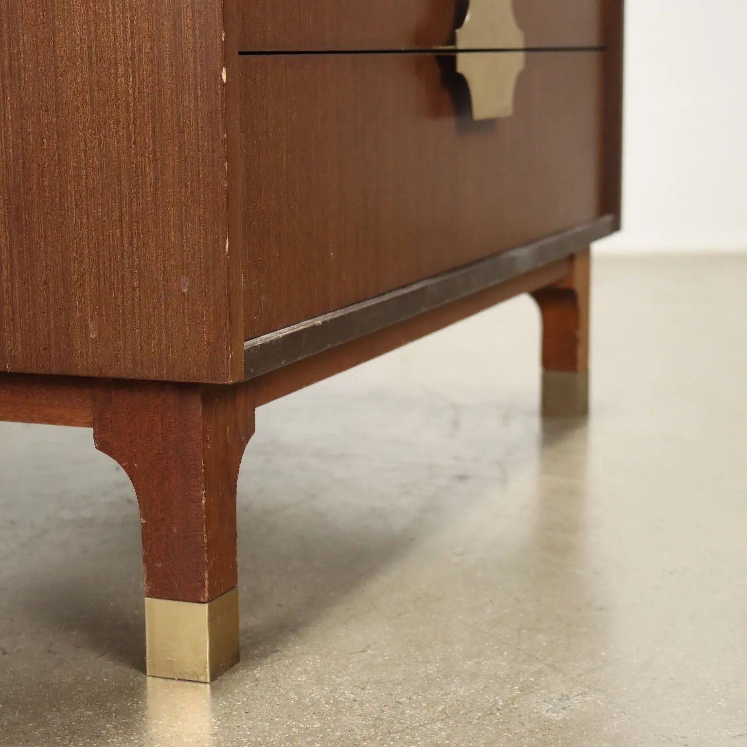 Vintage Cabinet from the 1960s Aluminium Exotic Wood Veneer | Modernism | Furnitures