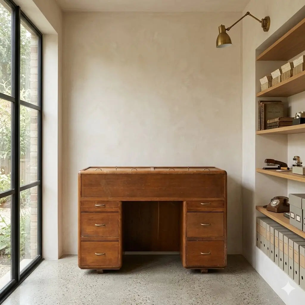 Vintage 1950s Cabinet with Compartment Sessile Oak Veneer | Modernism | Furnitures