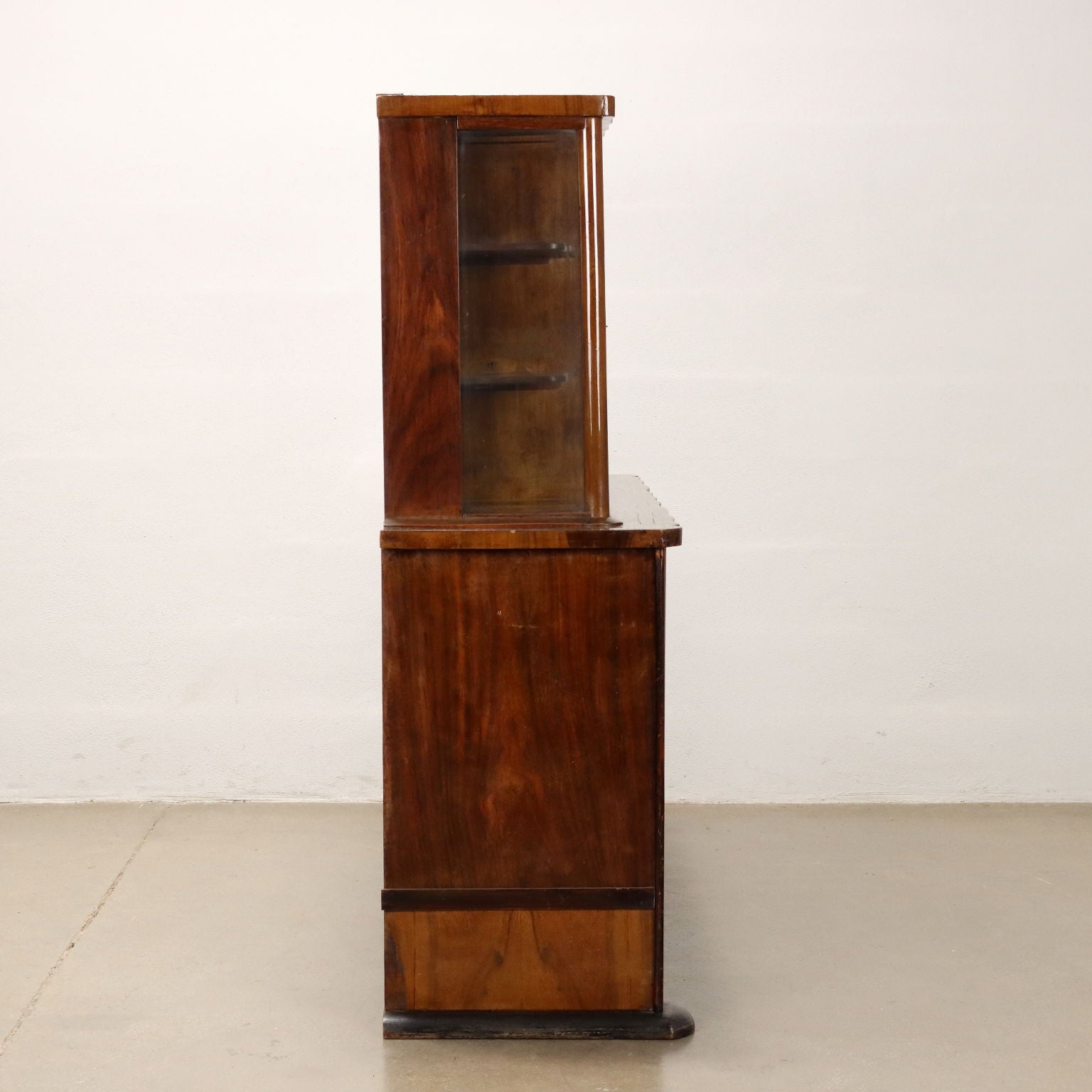 Vintage 1920s-30s Display Cabinet Walnut Italy | Modernism  Furnitures
